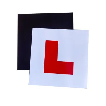 Beginner English Novice Driver L Plate Sticker for Foreigners