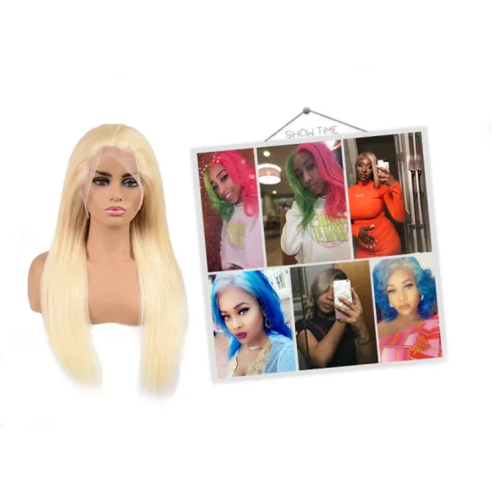 Huashuo 613 Blonde Full Lace Wig Pre Plucked Hairline With Baby Hair 150% Density Brazilian Virgin Human Hair Wigs For Woman