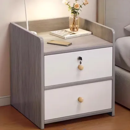 Discounted Mahogany Nightstand with Drawer Storage - Contemporary Bedroom Furniture