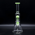 Green filtered Glass Beaker Bong