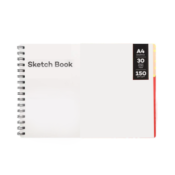 Custom LOGO High Quality Sketch Book with 30 Sheets (A4, A5, B6, A3) Drawing Paper Sketch Pad