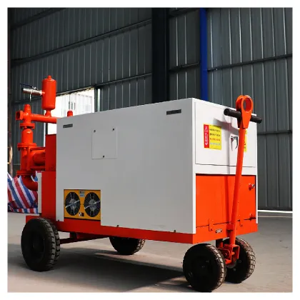 Mini Double Cylinder Hydraulic Cement Pump and Mixer for Concrete and Self-Leveling Applications