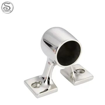 Stainless Steel Marine Handrail 90 Degree End Stanchion