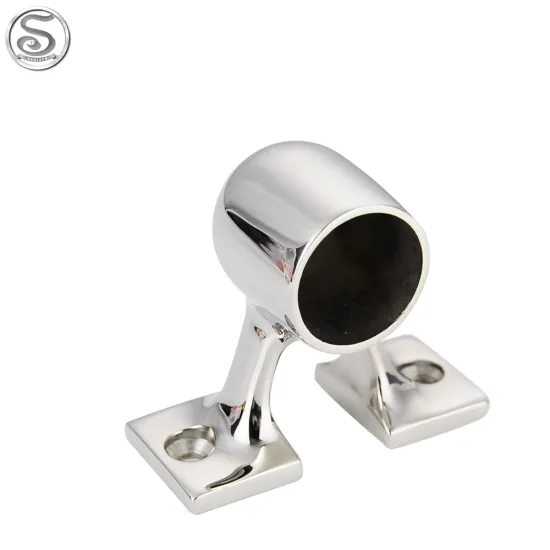 Stainless Steel Marine Handrail 90 Degree End Stanchion