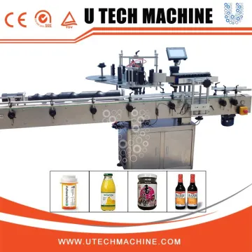 Servo motor bottle labeling machine manual/round bottle label applicator