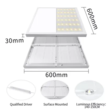 Integrated Ceiling LED Lights for Bathroom and Kitchen - Aluminum Buckle Plate Designs