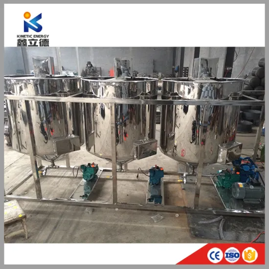 High Quality Crude Peanut Oil Refining Machine/Mini Vegetable Oil Refinery and Shea Butter Sunflower Refining Equipment