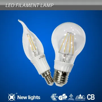 Candle sharp filament led bulb  lights