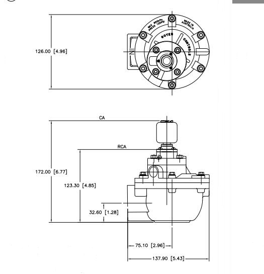 CA45T dimensions