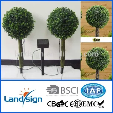 Cixi Landsign Unique Design Outdoor Decorative Holiday Tree Ball Light solar christmas tree ball light