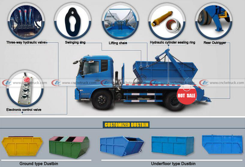 swing arm garbage truck