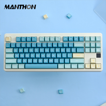 160 Keys GMK Sea Salt Lemon PBT Double Shot Keycaps for MX Switch Mechanical Keyboard