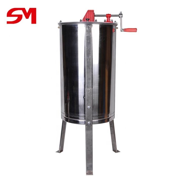 Stainless Steel 20 Frame Honey Extractor with 4 Frame Making Machine - Manual