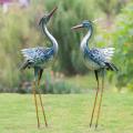 Grandes estatuas de grúas de jardín