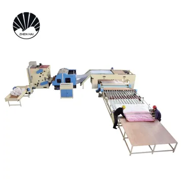 Professional Quilt Wadding Production Line: Home Textile Bedding Machinery and Fiber Quilt Batting Making Machine