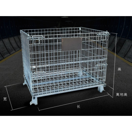 High Quality Wire Mesh Warehouse Cage Container Trolley