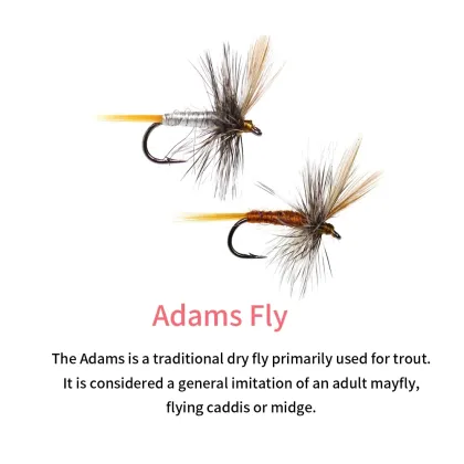 Adams Fly #14 Parachute Dry Fly - Wholesale Trout Fishing Lure