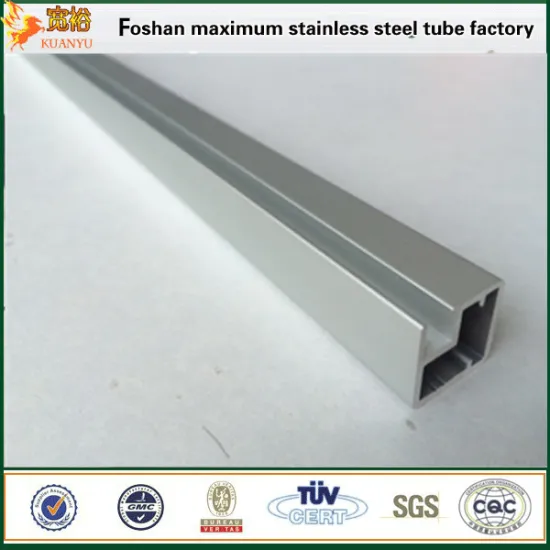 China Factory wholesale stainless steel pipe tp316 slot square tubing