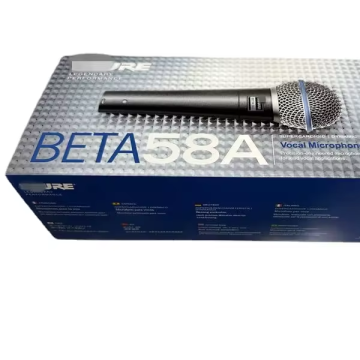 Factory Direct Beta58A Microphone for Voiceover, Live, Stage, Recording, Podcasting, Studio