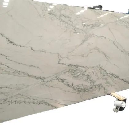 Natural White Macaubas Calacatta Giotto Quartzite Kitchen Countertops