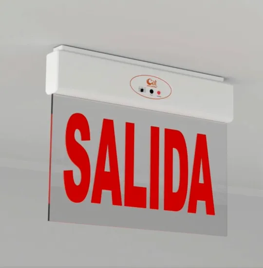 Exit indication for mall stairwell