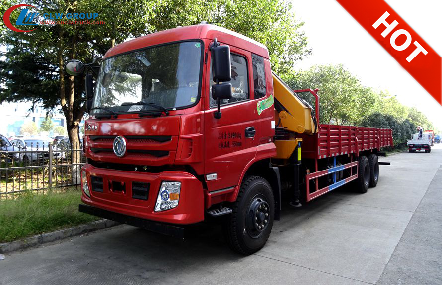 Dongfeng 10wheels 12T مفصلية شاحنة رافعة