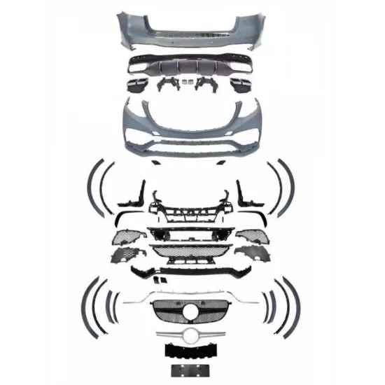 Mercedes-Benz GLE W166 2015-2019 AMG Front Rear Bumper with Grille