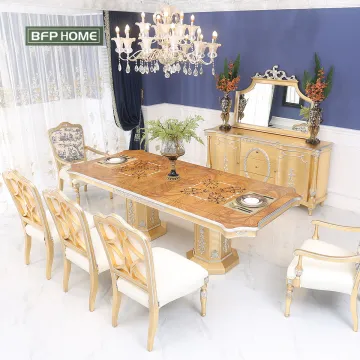Luxury French Style Imported Solid Wood Dining Set