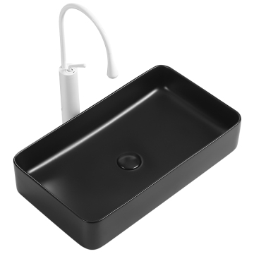 Matte Black Lavabo Ceramic Sanitary Ware Bathroom Sink Design Germany