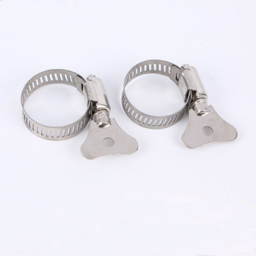 American Style Stainless Steel Water Pipe Screw Clamps with Handle
