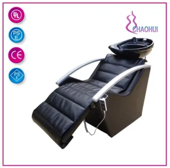Electric shampoo chair with armrests