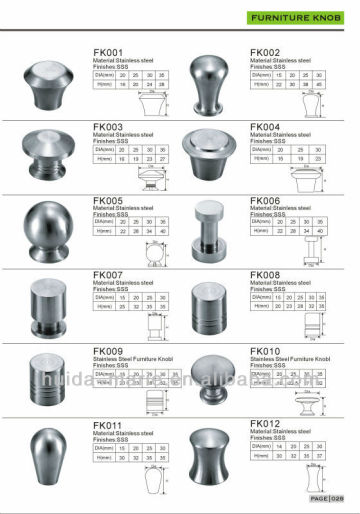 Kitchen Hardware Handle&Knob/Variety Cabinet Knob in Stainless Steel