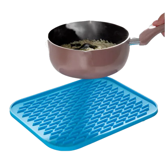 1Pc Rectangle Heat Resistant Mat Silicone Non-slip Trivet Pot Pan Holder Mat Pad For Kitchen Accessories