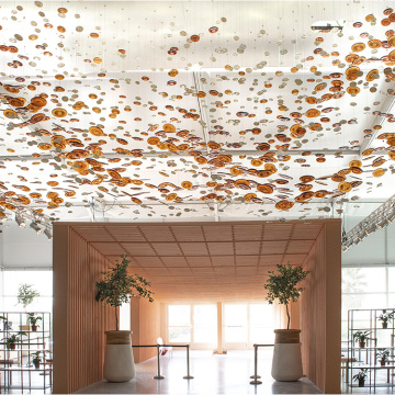 Lustre moderne en verre de salle à manger d&#39;hôtel à économie d&#39;énergie