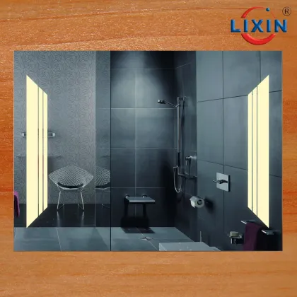 Factory direct LIXIN backlit mirror with touch switch mp3 blue tooth touch switch
