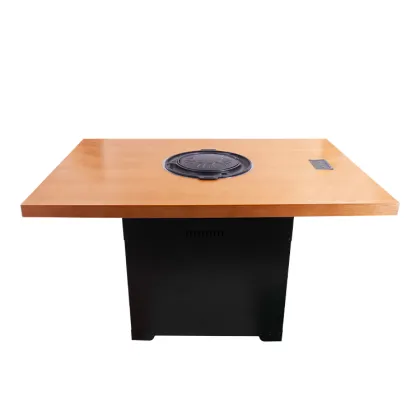 Korean-style egg-shaped barbecue table