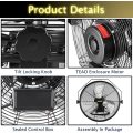 HICFM Built with 1/6HP Premium TEAO Enclosed Motor and Shielded Ball Bearings, Heavy Duty Industrial Wall Fan