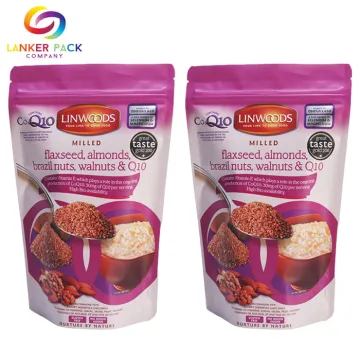 Custom Printing Ziplock Stand Up Pouches For Powder