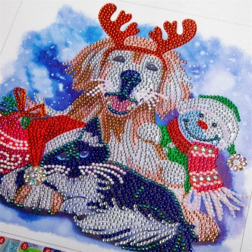 Christmas Animal Diamond Painting Decoration