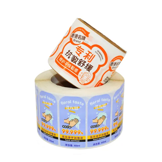 Custom vinyl waterproof sticker product labels maker
