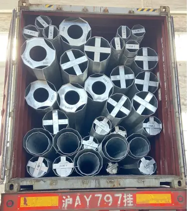 500 dan Galvanized Electrical Steel Pole