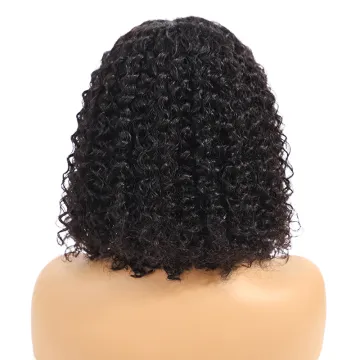 Pre Plucked Short Bob Full Lace Human Hair Wigs For Black Women Wet Wavy Lace Front Wig With Baby Hair Bleached Knots