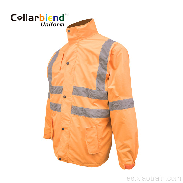 Abrigo de seguridad de invierno naranja Hi Vis