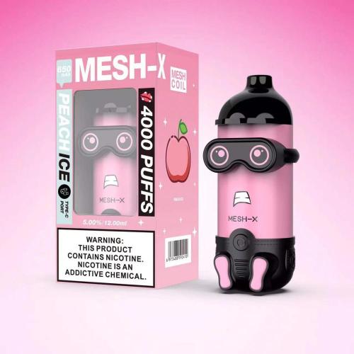 MESH-X 4000 Puffs Перезаряжаемый одноразовый вейп 5% Ni-Cotine