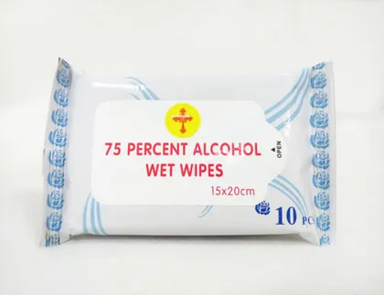75% Alcohol Antiseptic Wet Wipes Antibacterial
