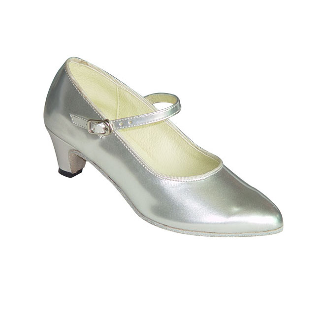 Silver Ballroom Shoes For Girls