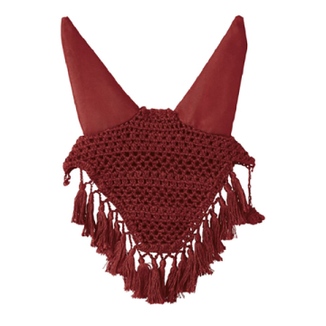 Horse Fly Mask Crochet Choto com borlas