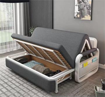 Moderner Stuhlklappstuhlschläfer mit Holzrahmen: Ein multifunktionales Divan -Sofa -Bett für Wohnzimmer