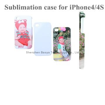 Blank rubber sublimation case with aluminum insert for iPhone 4 4S