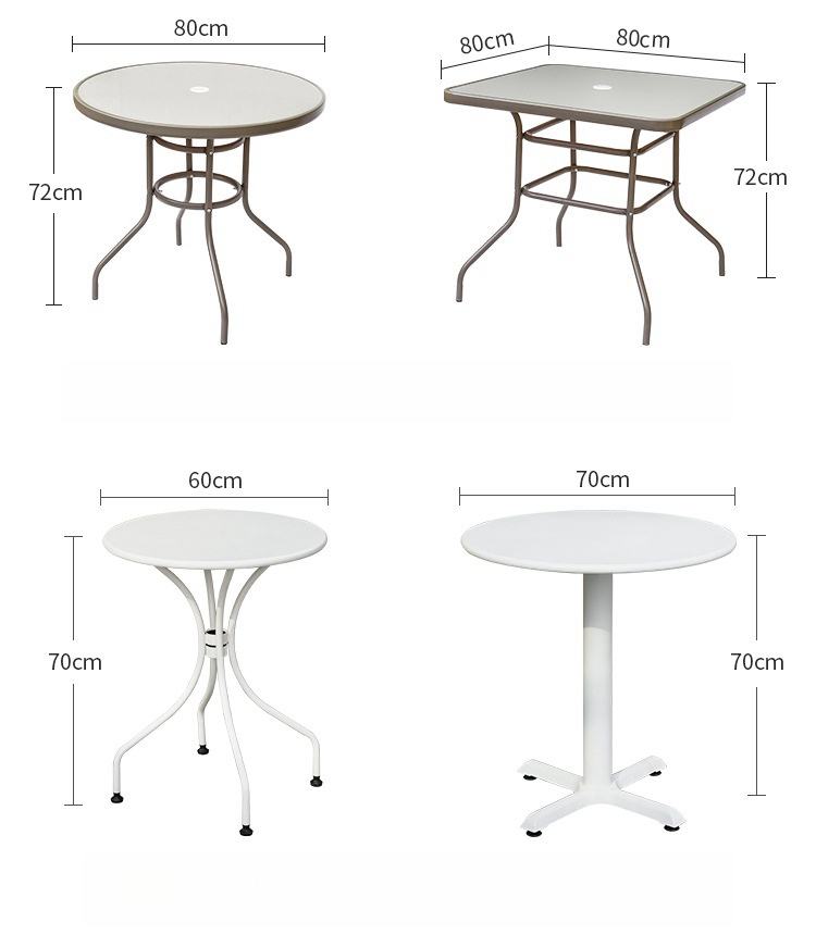 glass top outdoor table
